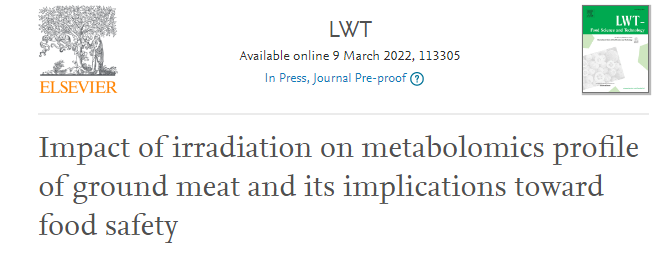 辐照对绞肉代谢组学特征的影响及其对食品安全的影响
